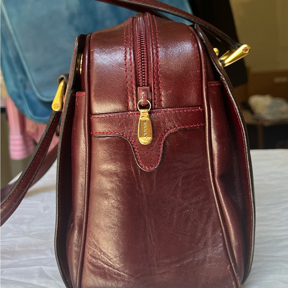 Bally Leather burgundy Satchel - Picture 4 of 15